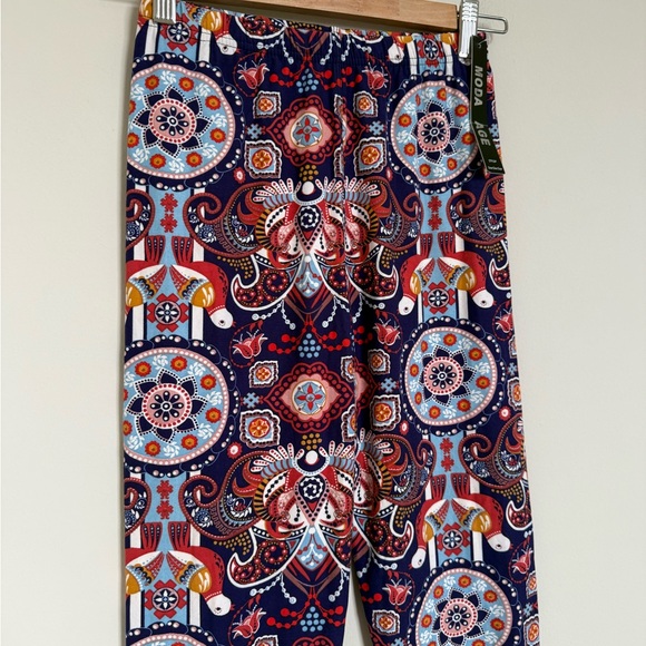 Moda Age Boho Mandala Print Leggings OS NWT - Picture 4 of 7